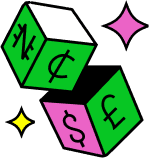 Illustration: currency cubes representing global payments.