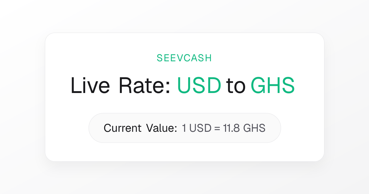 USD to GHS Exchange Rate | Live Today | Seevcash